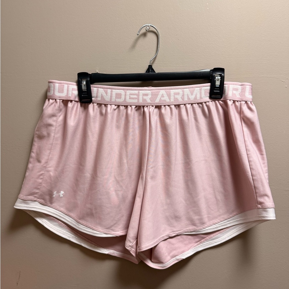 Under Armour Blush Pink Athletic Shorts
